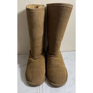 BEARPAW Womens Emma2014 Shearling Boot Hickory Sz 6 Oldstock